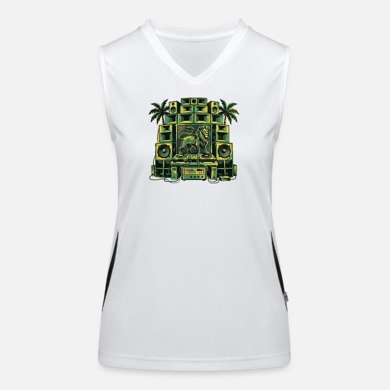 Reggae Lion Dub Soundsystem Women's Functional Contrast Tank Top