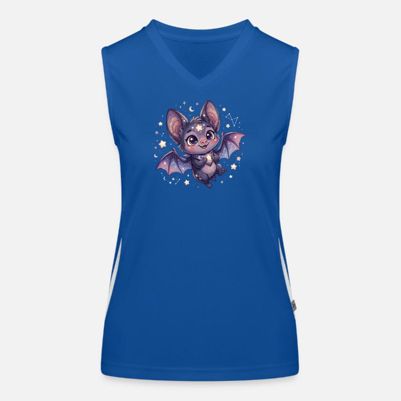 Night Star Bat Women's Functional Contrast Tank Top