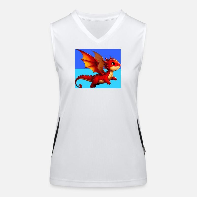 Drache Funktionelles Kontrast-Tank Top für Frauen
