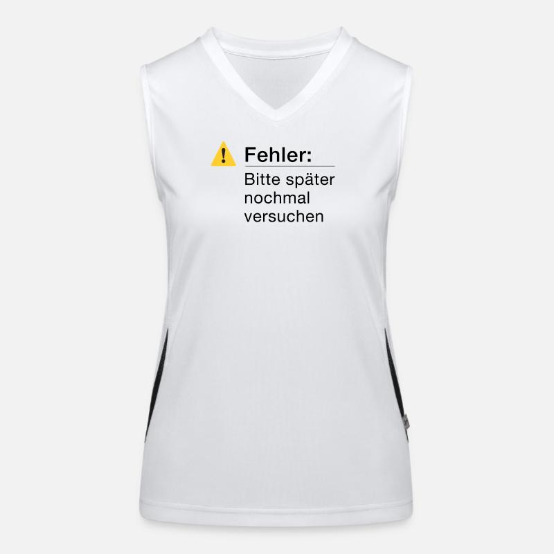 Fehler: Bitte noch einmal versuchen, Informatik Funktionelles Kontrast-Tank Top für Frauen