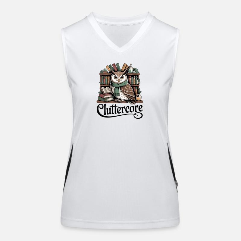 Cluttercore Enthusiast Funktionelles Kontrast-Tank Top für Frauen