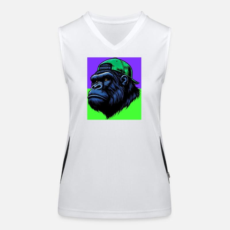 Gorilla Funktionelles Kontrast-Tank Top für Frauen