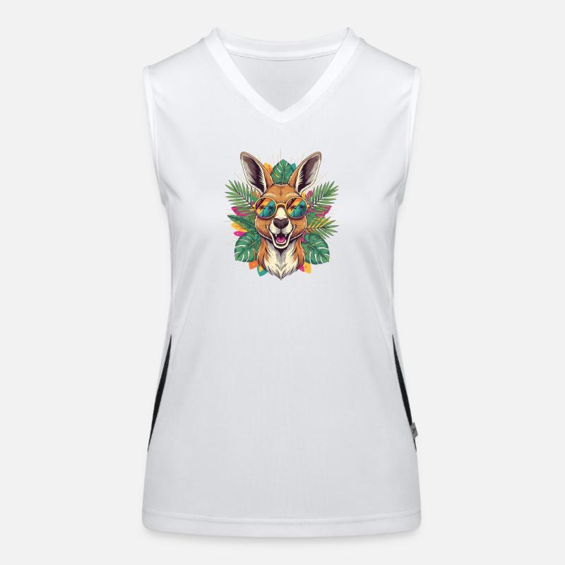 Kangaroo Sunglasses Feeling Women's Functional Contrast Tank Top