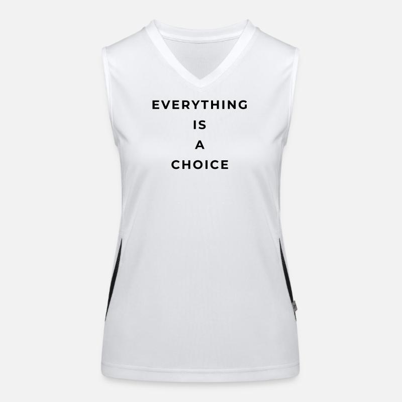 Everything is a choice Débardeur respirant contrasté Femme