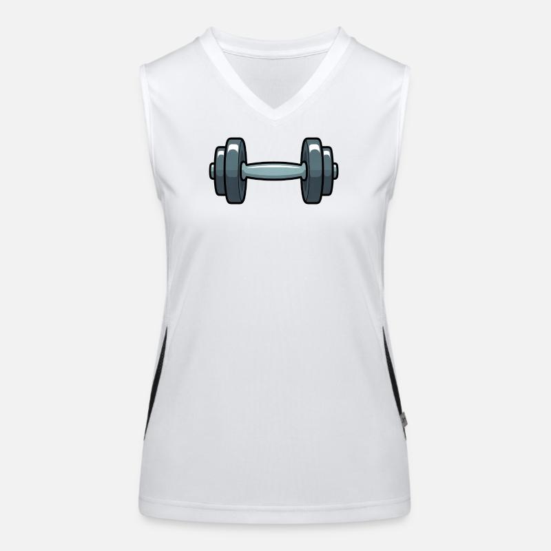 Hantel Comic Funktionelles Kontrast-Tank Top für Frauen