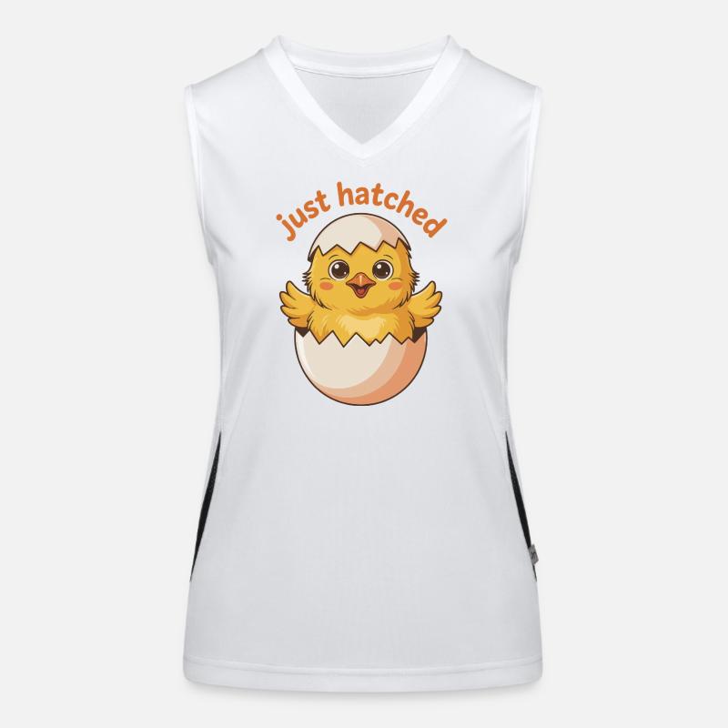 Freshly hatched chick Women's Functional Contrast Tank Top