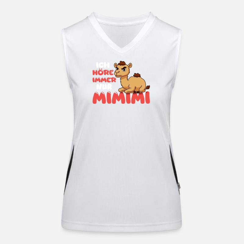 Ich Höre Immer Nur Mimimi Kamel Funktionelles Kontrast-Tank Top für Frauen