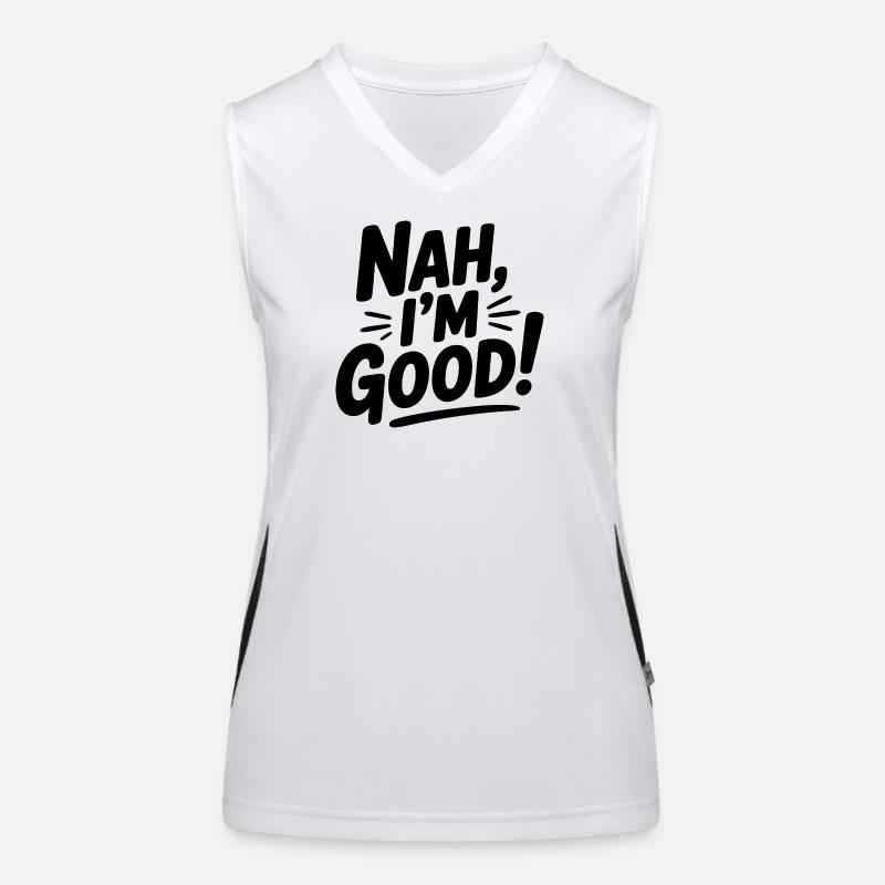 Non, ça va ! Débardeur respirant contrasté Femme