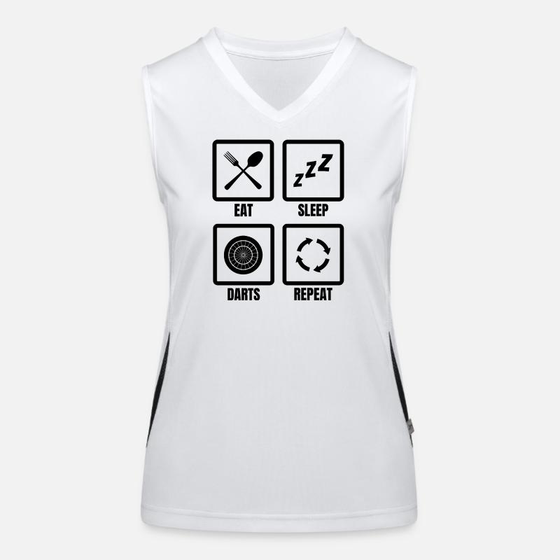 Programme des fléchettes Débardeur respirant contrasté Femme