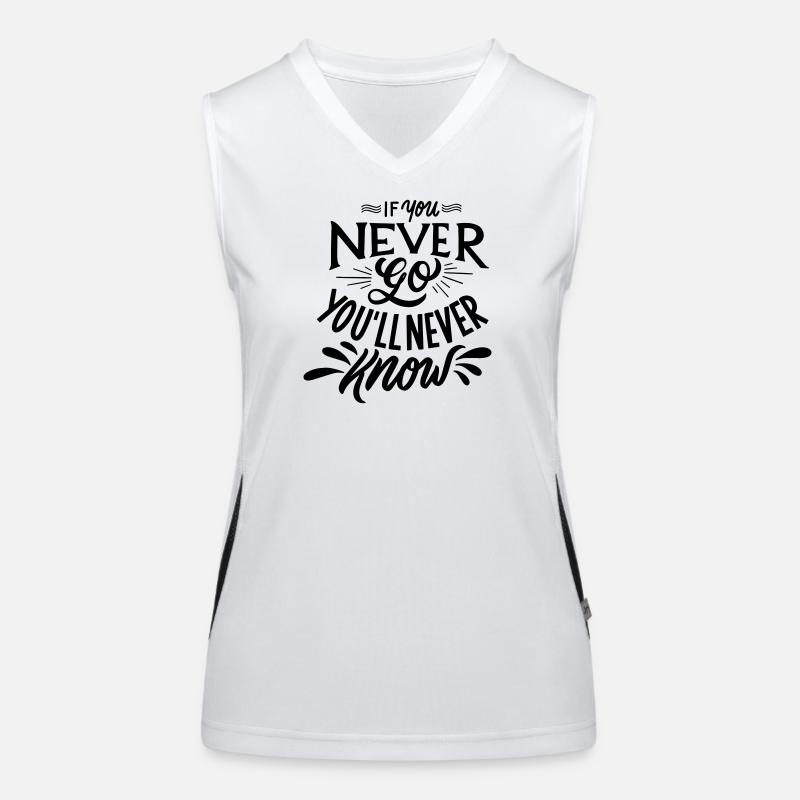 positiver Satz Funktionelles Kontrast-Tank Top für Frauen