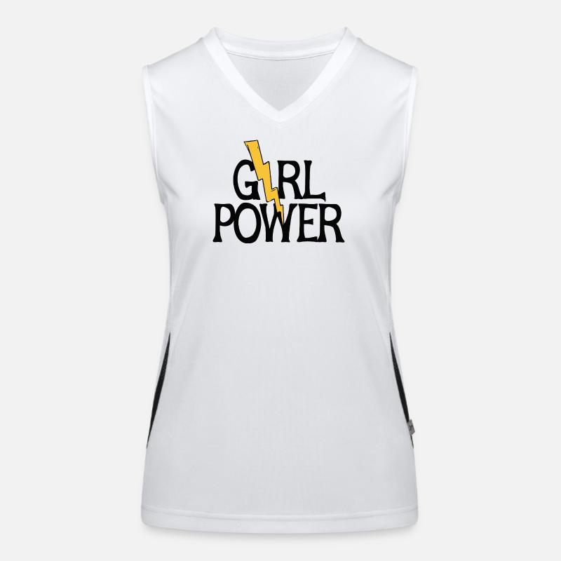 Blitz-Mädchen-Power Funktionelles Kontrast-Tank Top für Frauen