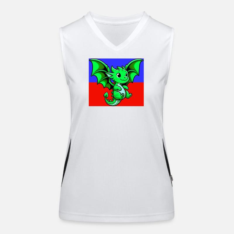 Drache Funktionelles Kontrast-Tank Top für Frauen