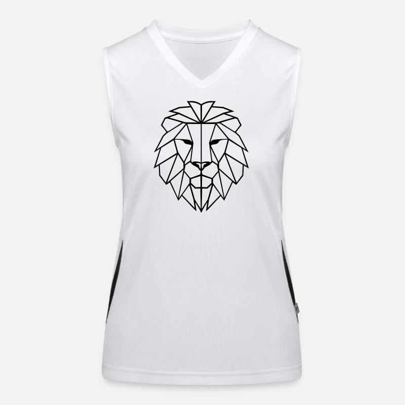 Lion Polygon Women's Functional Contrast Tank Top