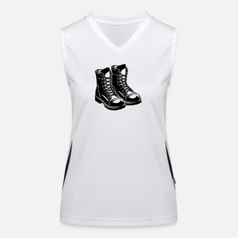 Bottes de combat Débardeur respirant contrasté Femme