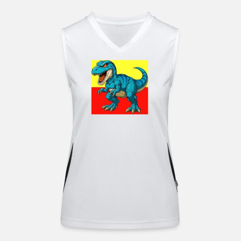dinosaur Women's Functional Contrast Tank Top