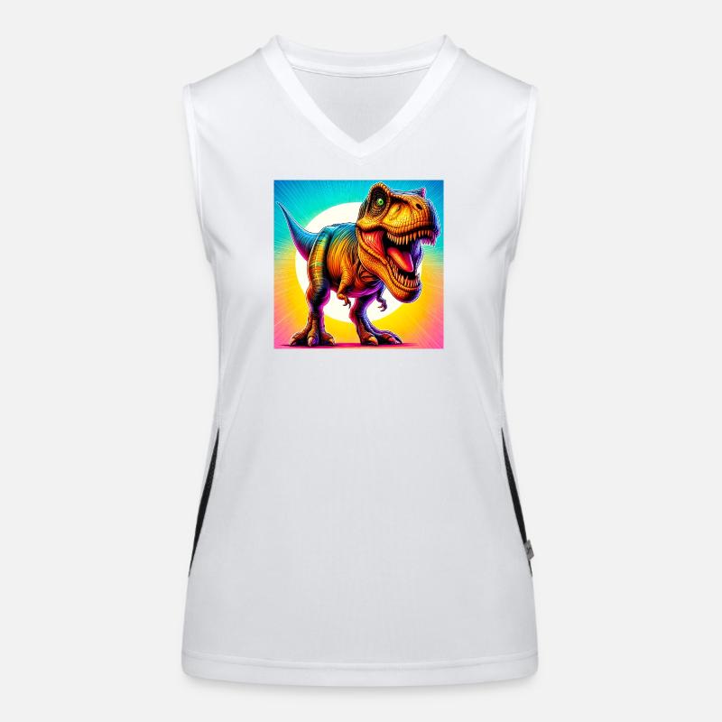 dinosaur Women's Functional Contrast Tank Top