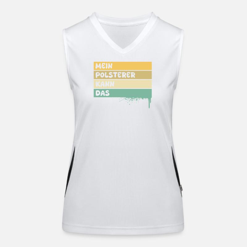 Handwerker Polsterer Funktionelles Kontrast-Tank Top für Frauen