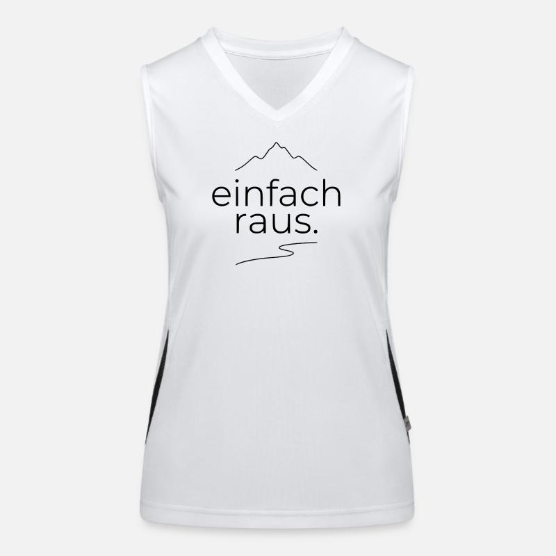 Einfach Raus Wandern  Funktionelles Kontrast-Tank Top für Frauen