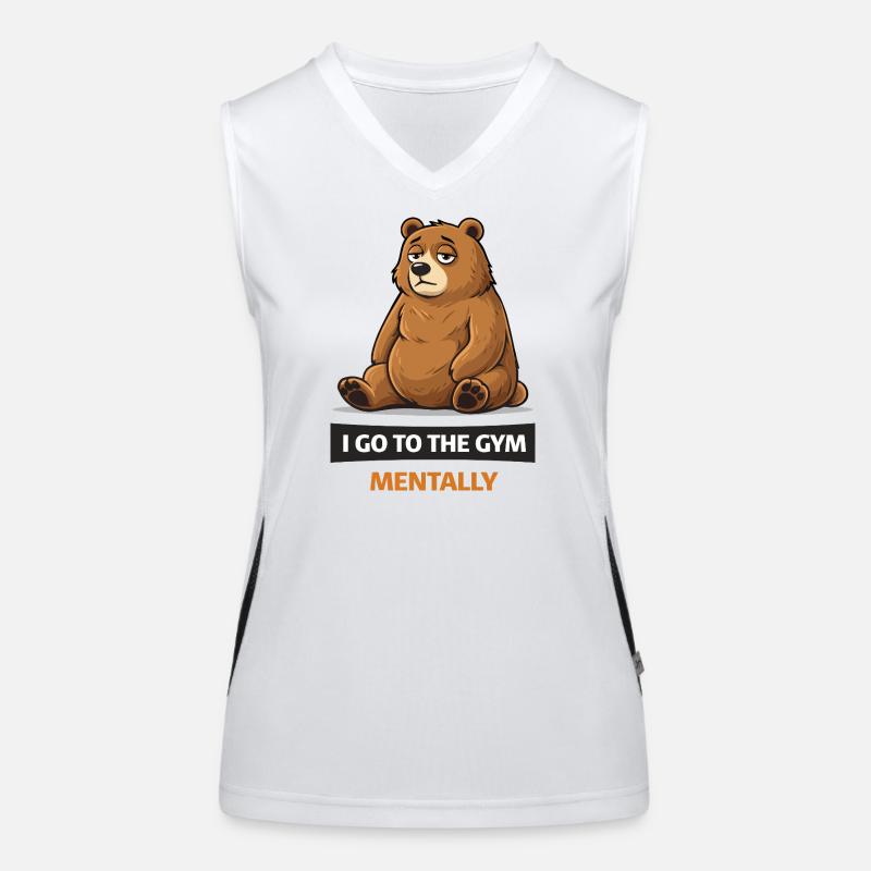 Bear in the Gym Mindset Women's Functional Contrast Tank Top