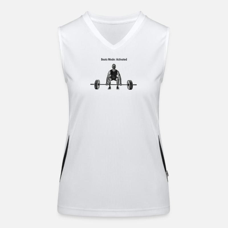 Beats Mode Aktiv: Kraftheben Funktionelles Kontrast-Tank Top für Frauen