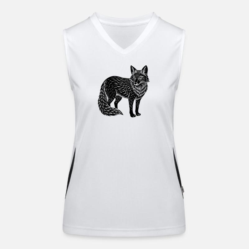 Fuchs Funktionelles Kontrast-Tank Top für Frauen