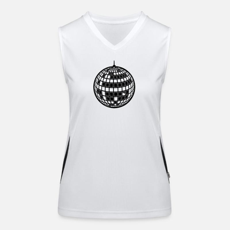 Disco ball Women's Functional Contrast Tank Top