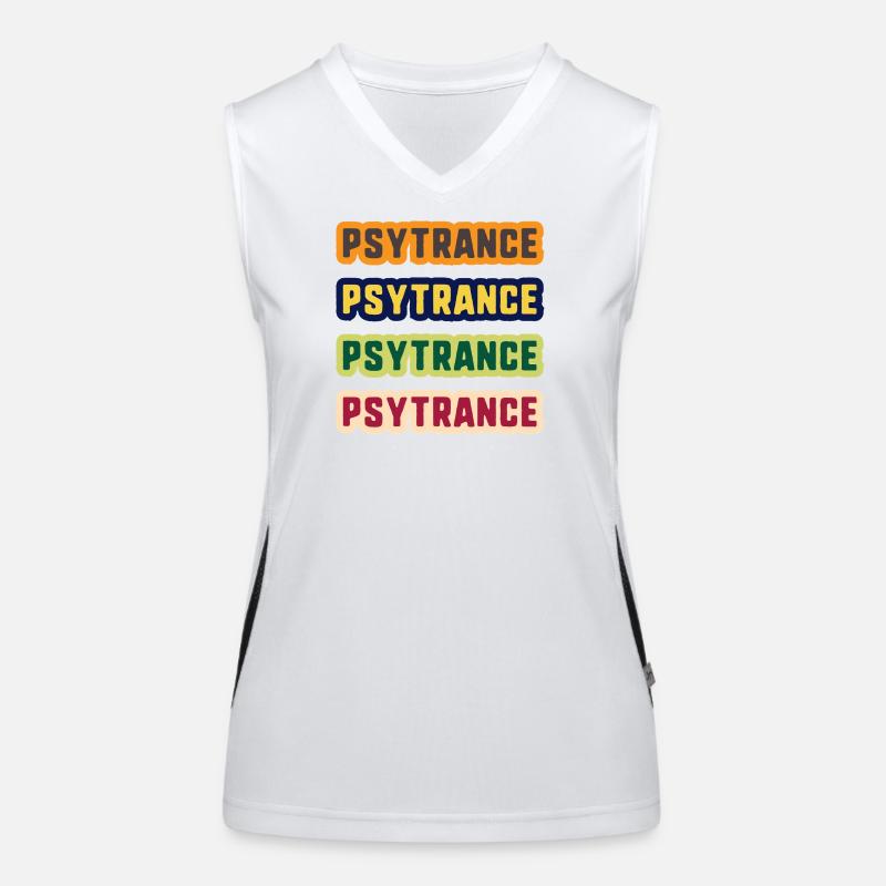Pile de couleurs Psytrance Débardeur respirant contrasté Femme