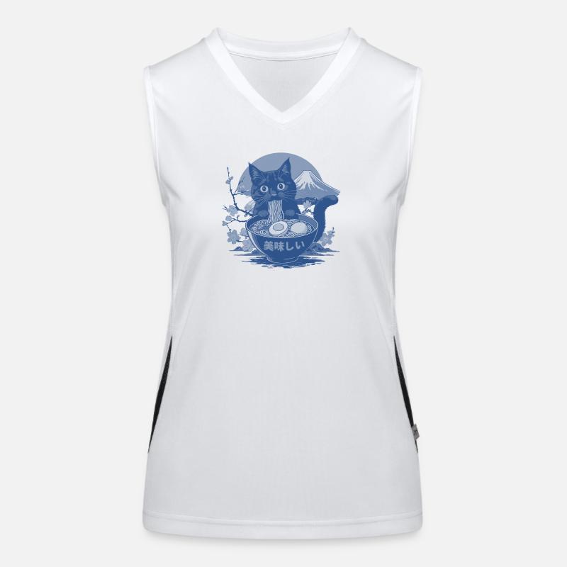 Lecker Katzen Ramen  Funktionelles Kontrast-Tank Top für Frauen