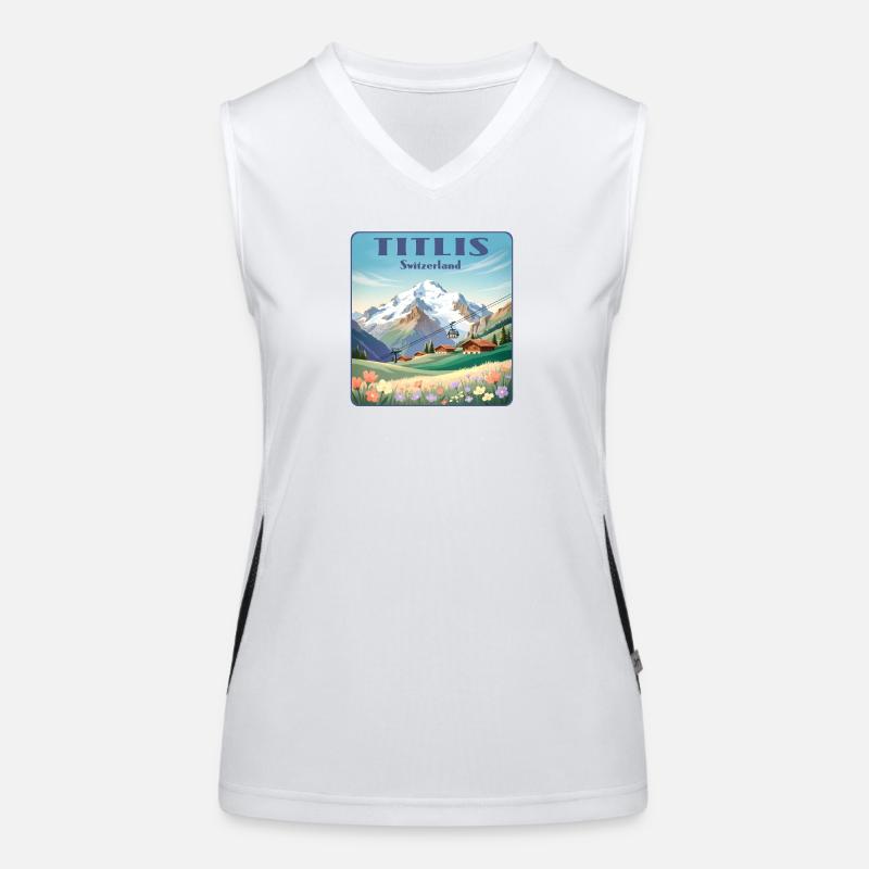 Titlis Funktionelles Kontrast-Tank Top für Frauen