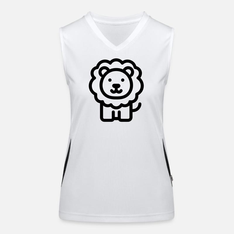 Löwe Funktionelles Kontrast-Tank Top für Frauen