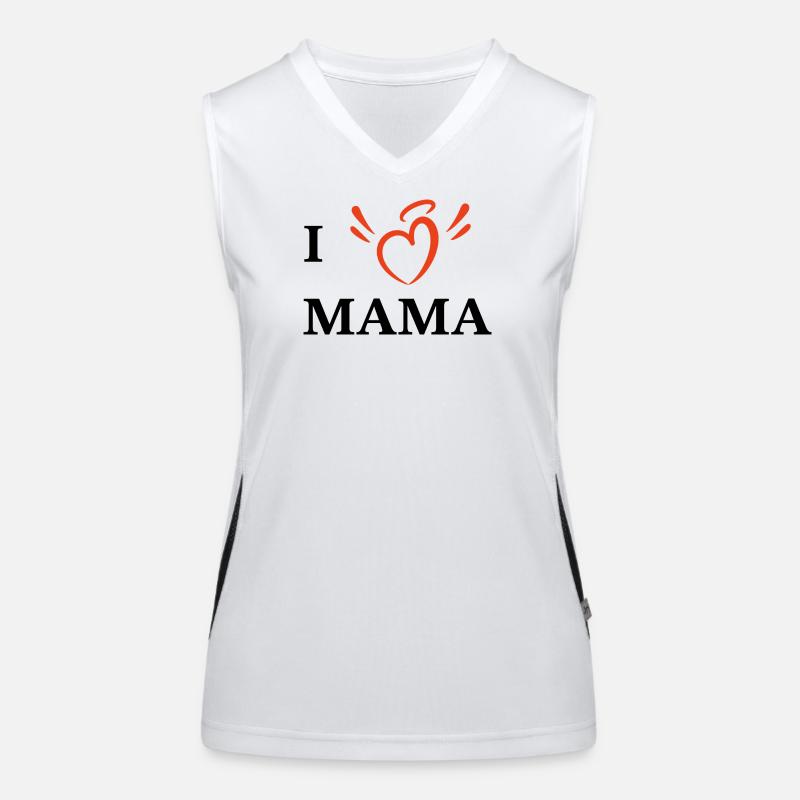 J’aime maman Débardeur respirant contrasté Femme