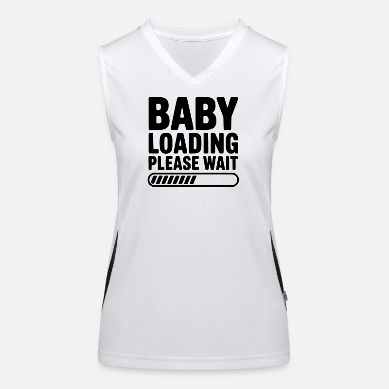 Baby Loading Please Wait Women's Functional Contrast Tank Top