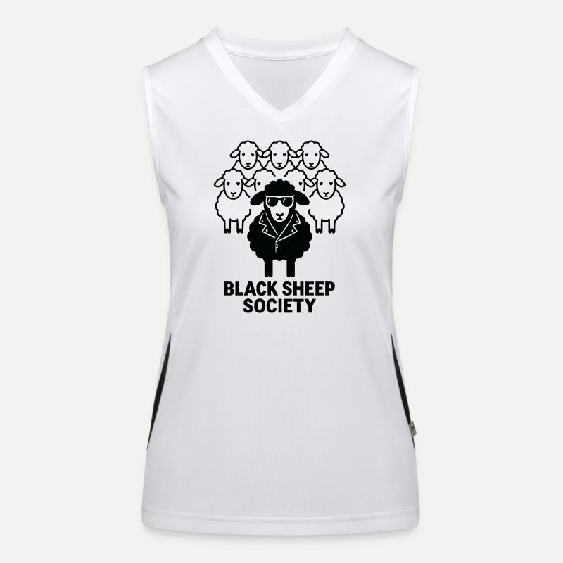 Nonconformist: The Black Sheep Circle Women's Functional Contrast Tank Top