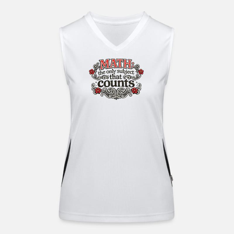 Math Counts: Ornate Quote Tee Funktionelles Kontrast-Tank Top für Frauen