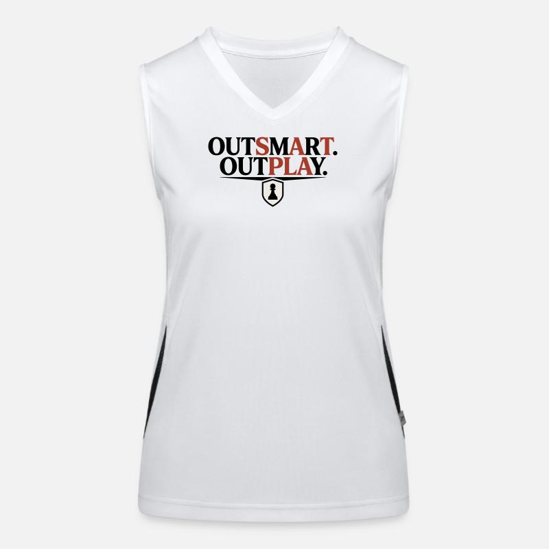 Dominate the Opponent Tactical and Strategy Chess Women's Functional Contrast Tank Top