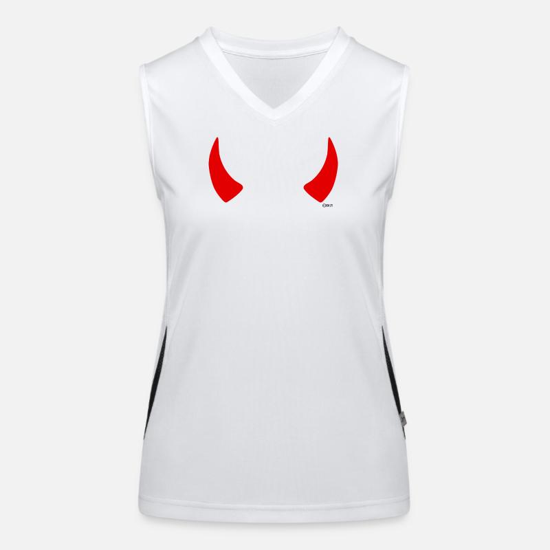 cornes rouges Débardeur respirant contrasté Femme
