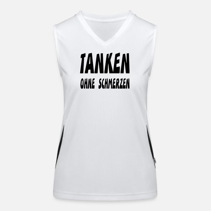 Tanken Funktionelles Kontrast-Tank Top für Frauen