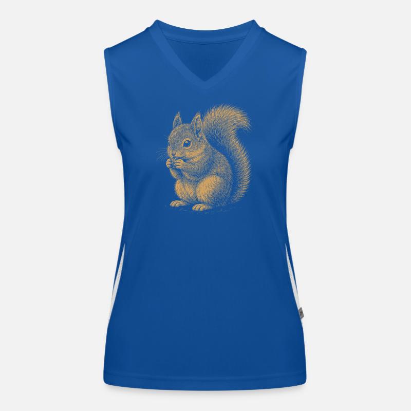 Eichhörnchen Funktionelles Kontrast-Tank Top für Frauen