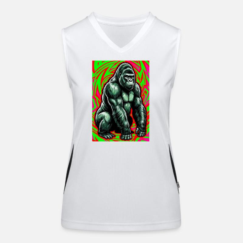 Gorilla Funktionelles Kontrast-Tank Top für Frauen