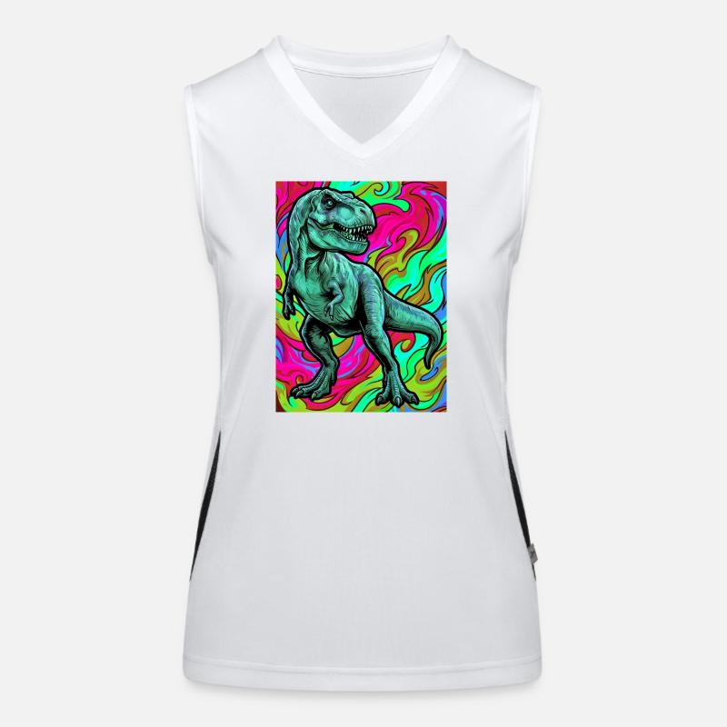 dinosaur Women's Functional Contrast Tank Top