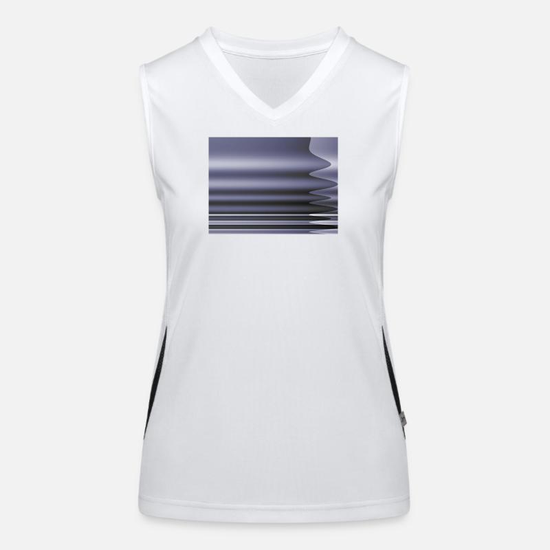 Thulcca - Women's Functional Contrast Tank Top - white/black