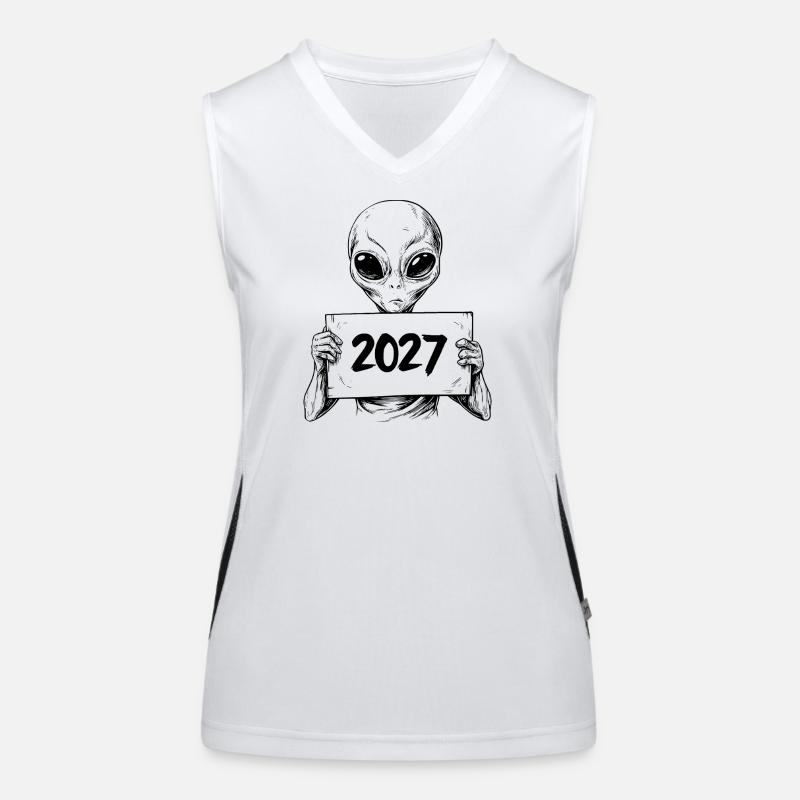 Außerirdischer Funktionelles Kontrast-Tank Top für Frauen