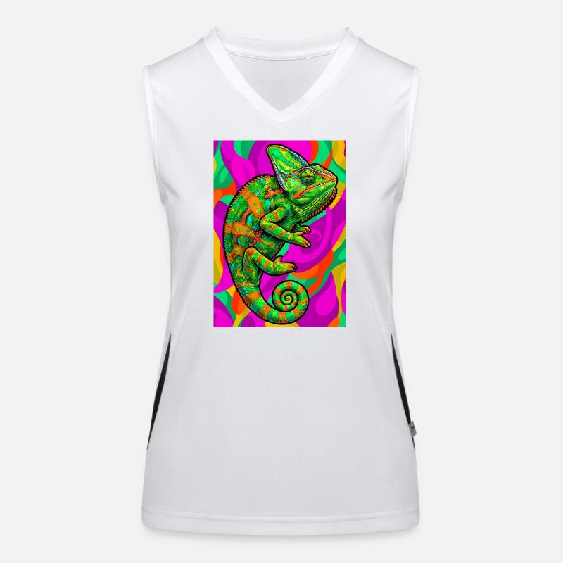 Chamäleon Funktionelles Kontrast-Tank Top für Frauen