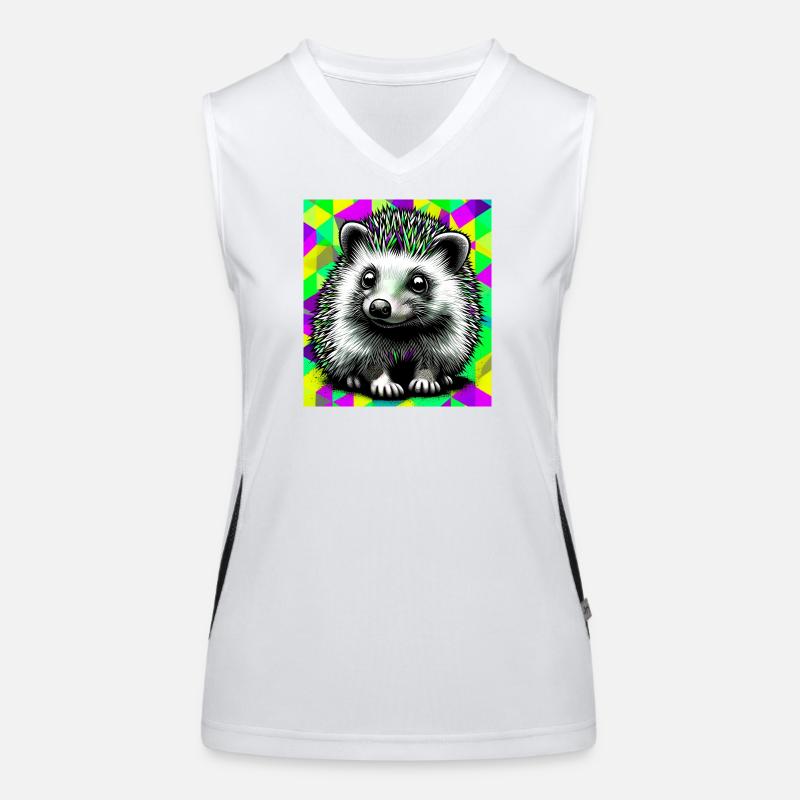Igel Funktionelles Kontrast-Tank Top für Frauen