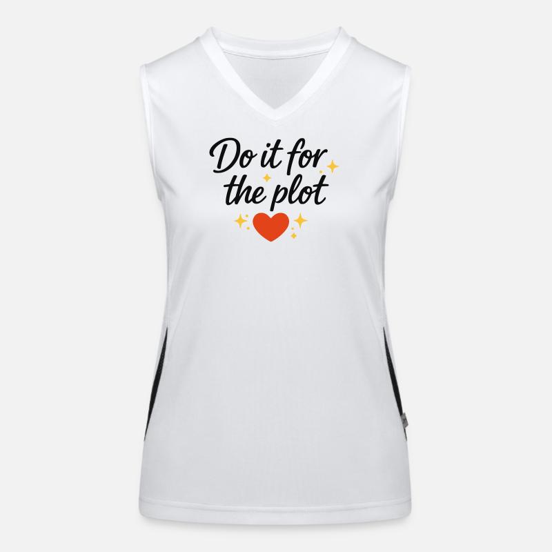 Do it for the Plot Herz Women's Functional Contrast Tank Top