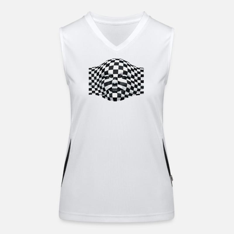 Face under cloth Women's Functional Contrast Tank Top