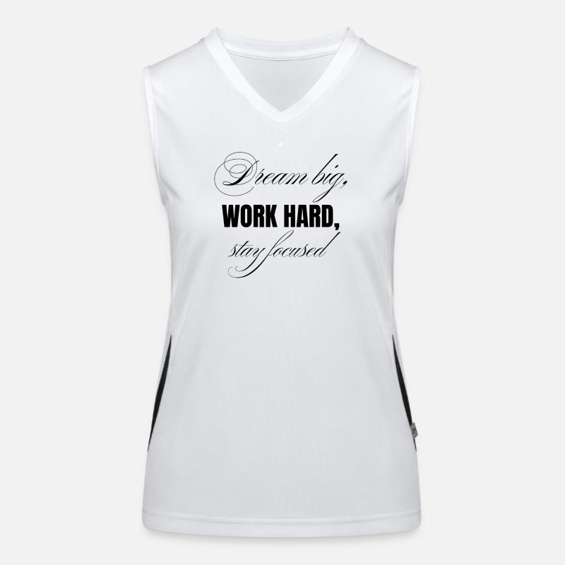 Work Hard Funktionelles Kontrast-Tank Top für Frauen