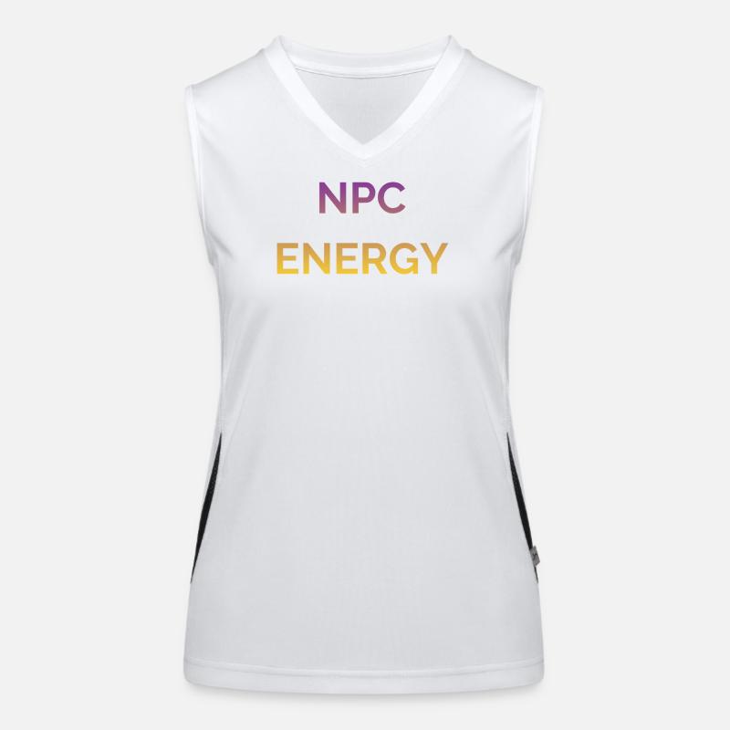 NPC Energie Gradient Logo Funktionelles Kontrast-Tank Top für Frauen