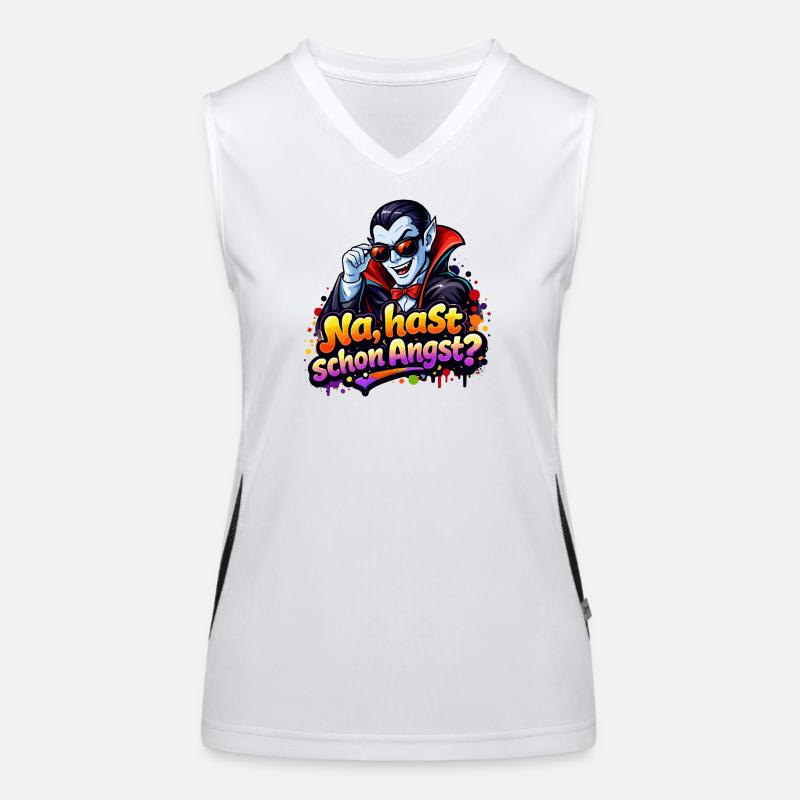 drakula-comic-spruch Funktionelles Kontrast-Tank Top für Frauen