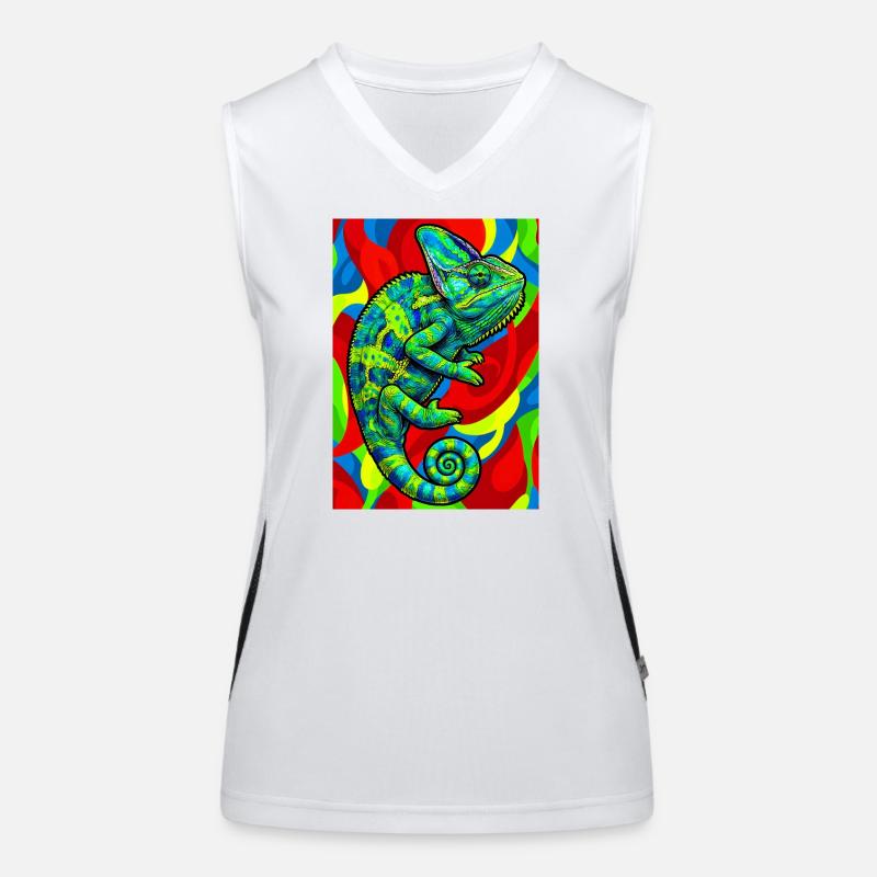 Chamäleon Funktionelles Kontrast-Tank Top für Frauen